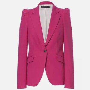 Zara Suit Jacket, XL, Hot Pink, Black Buttons, Brand New